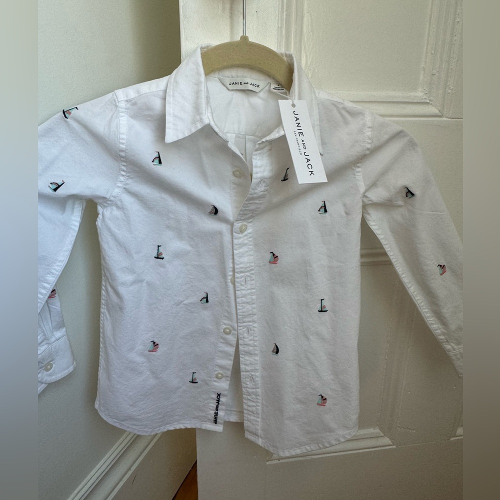 Janie & Jack Nautical Dress Shirt (boys)